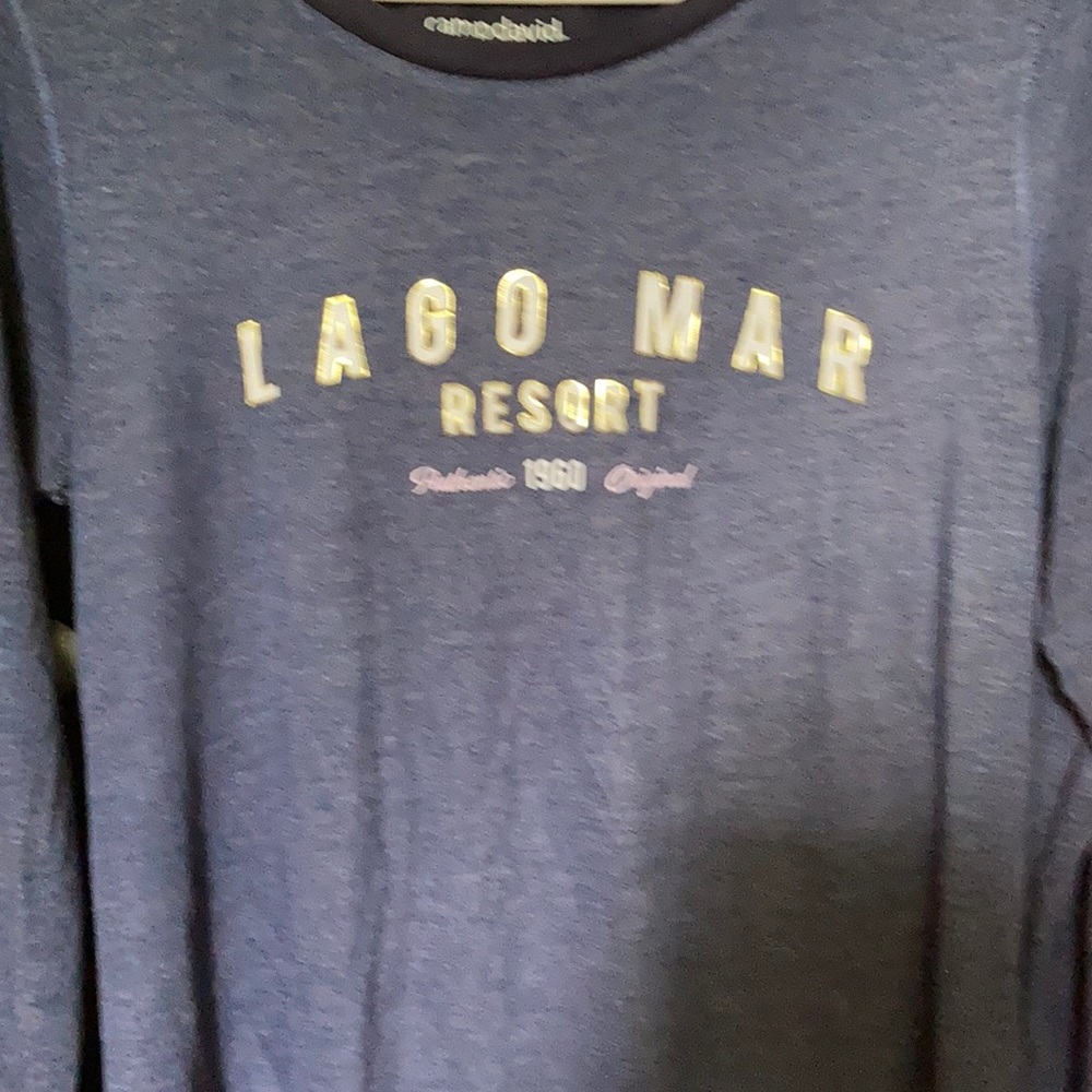 (Camp David) navy long sleeve t shirt